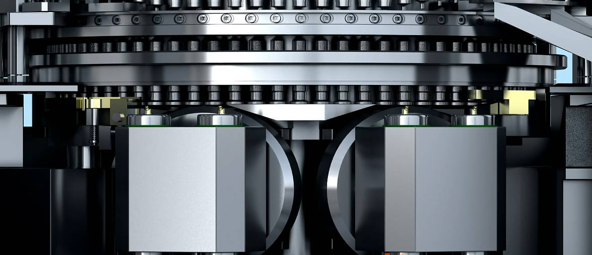 上海霄腾GZPK720旋转高速压片机下压轮细节图