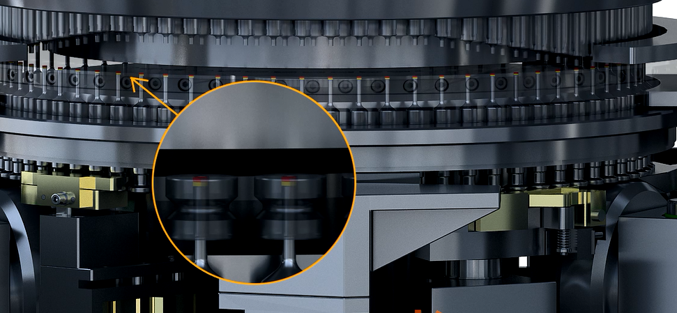 上海霄腾GZP-561系列高速压片机双层片细节图